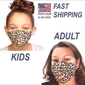 Leopard face mask mom and daughter (2 units)